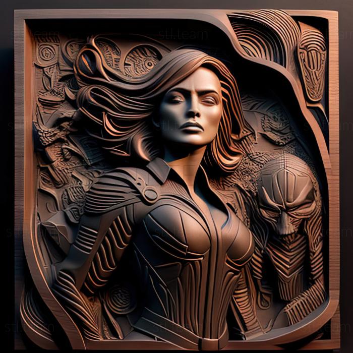 3D модель St Black Widow Marvel Universe (STL)
